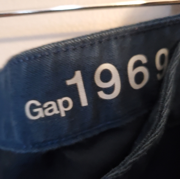 GAP 1969 Navy Blue Flare Pants Curvy Profile - Size 26/2 a/c - Picture 7 of 10